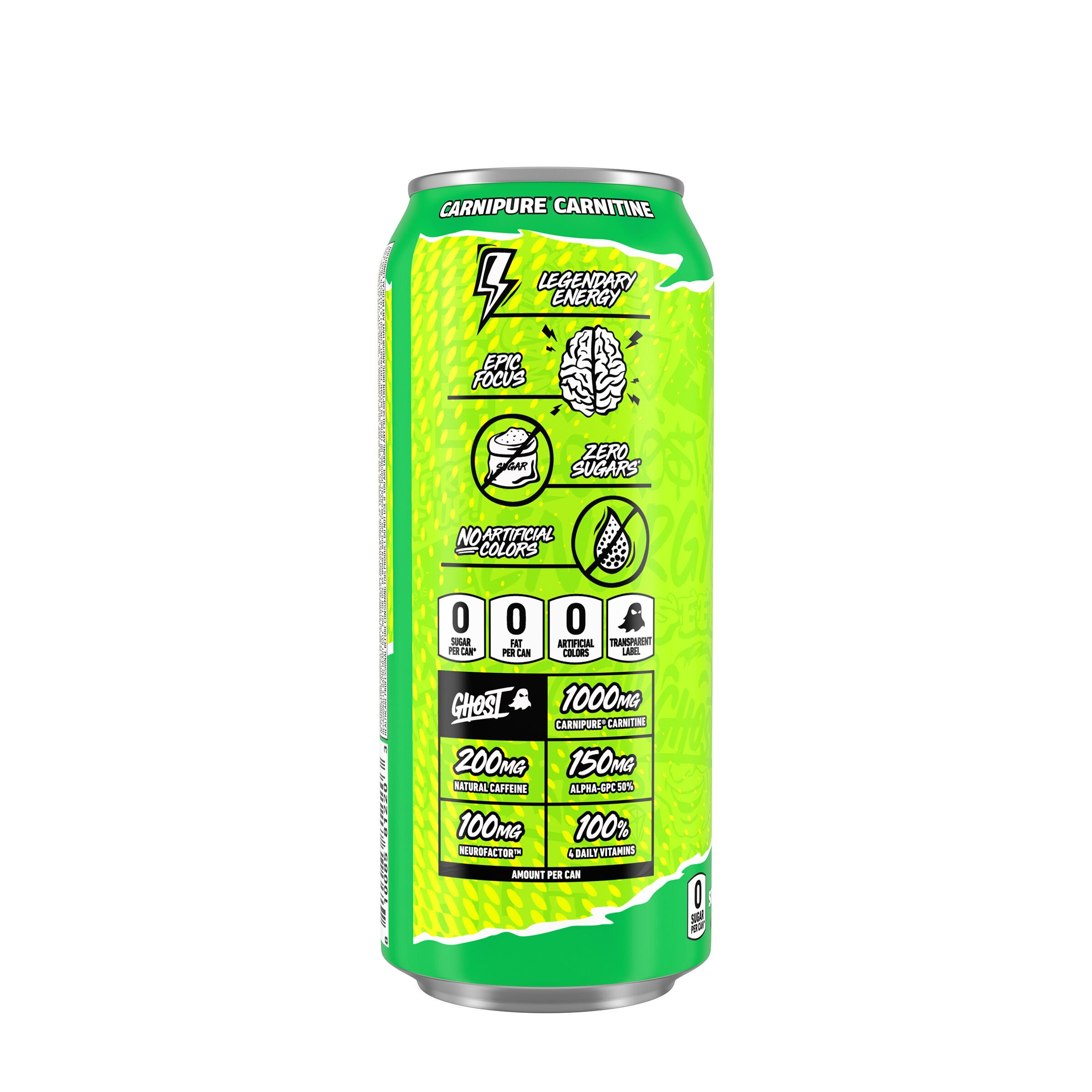 Energy Drink - Warheads&reg; Sour Green Apple - 16oz. (12 Cans) Warheads&reg; Sour Green Apple | GNC