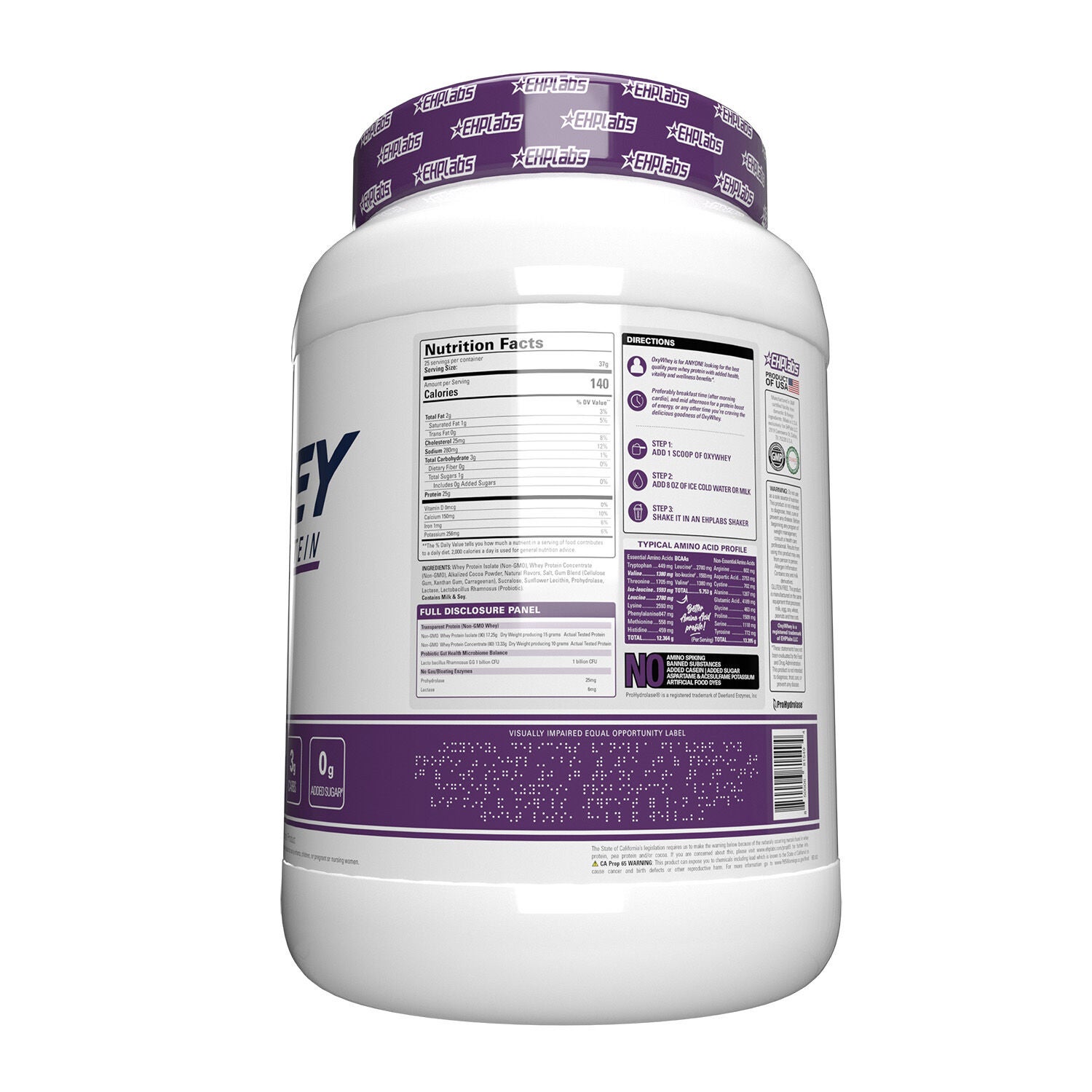 OxyWhey Daily Lean Whey Protein - Delicious Chocolate - (25 Servings)