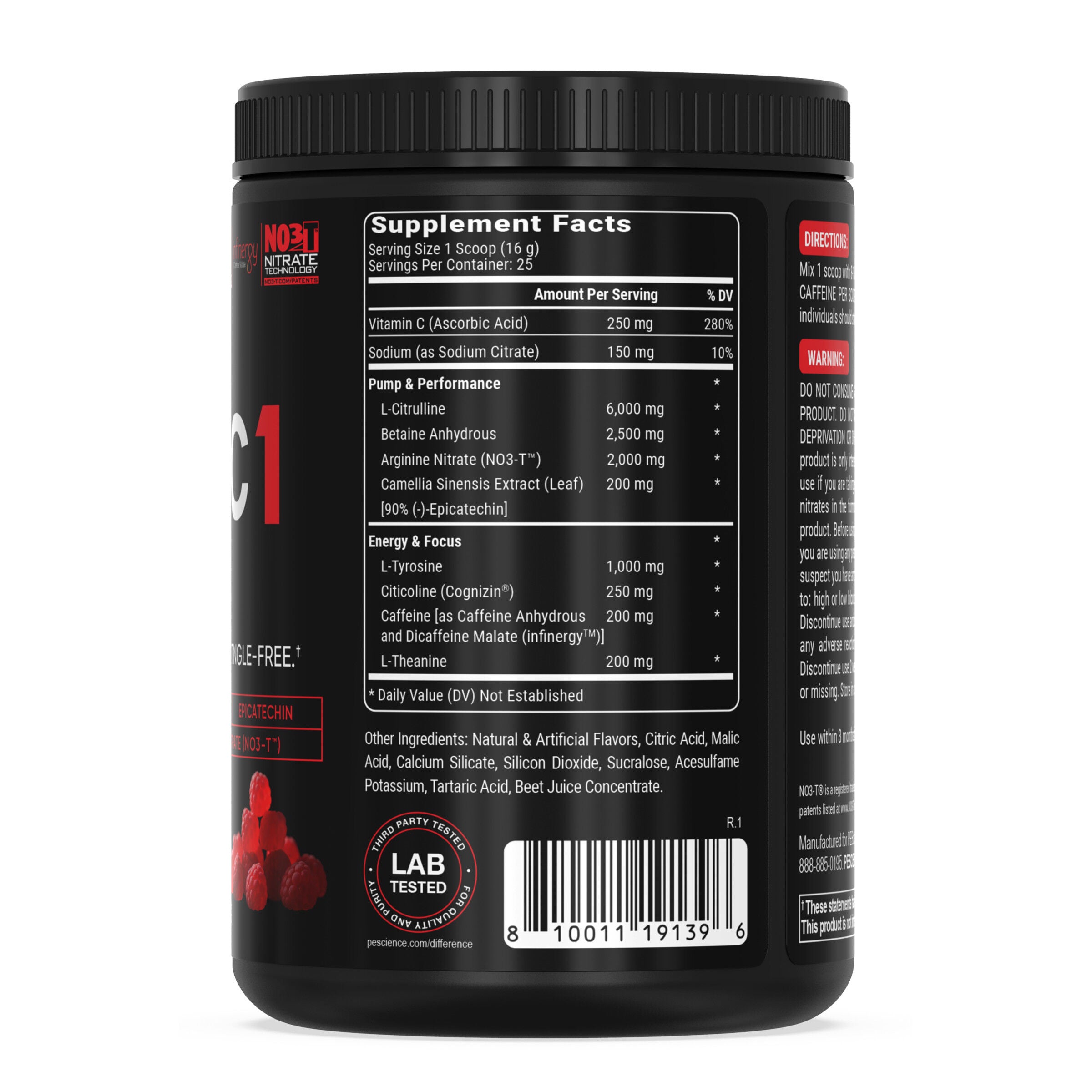 Prolific 1 Pre-Workout - Red Razz Candy (25 Servings)  | GNC
