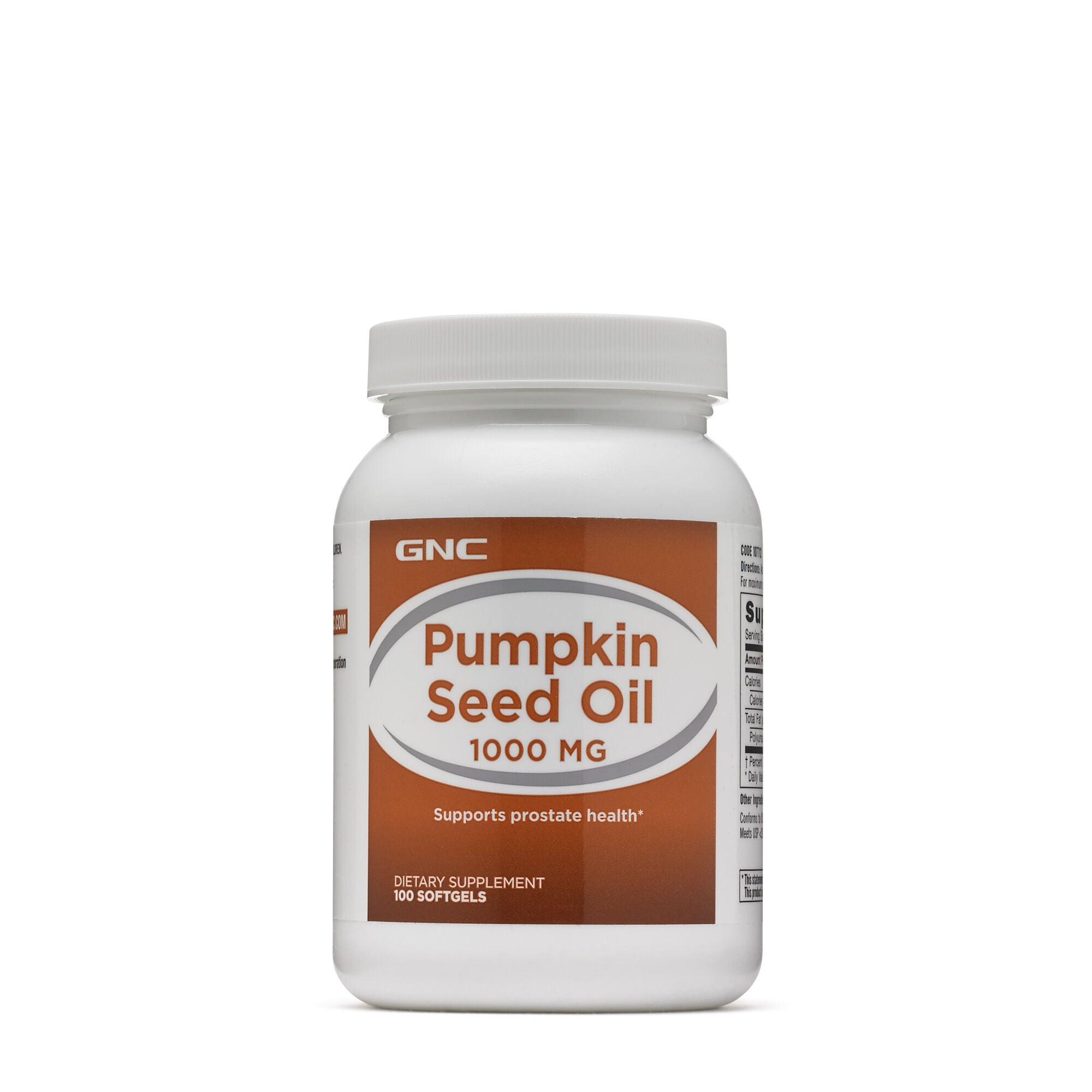 Pumpkin Seed Oil Supplement 1000mg 100 Softgels GNC