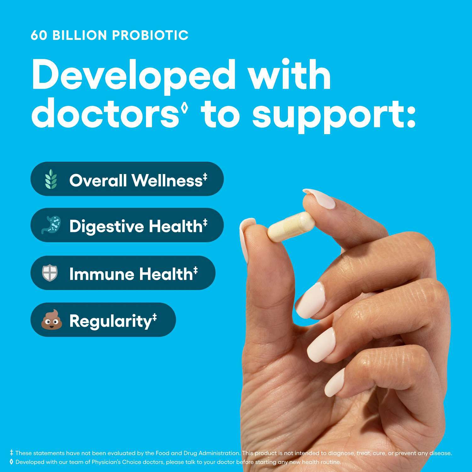 60 Billion Probiotic - 30 Capsules (30 Servings)