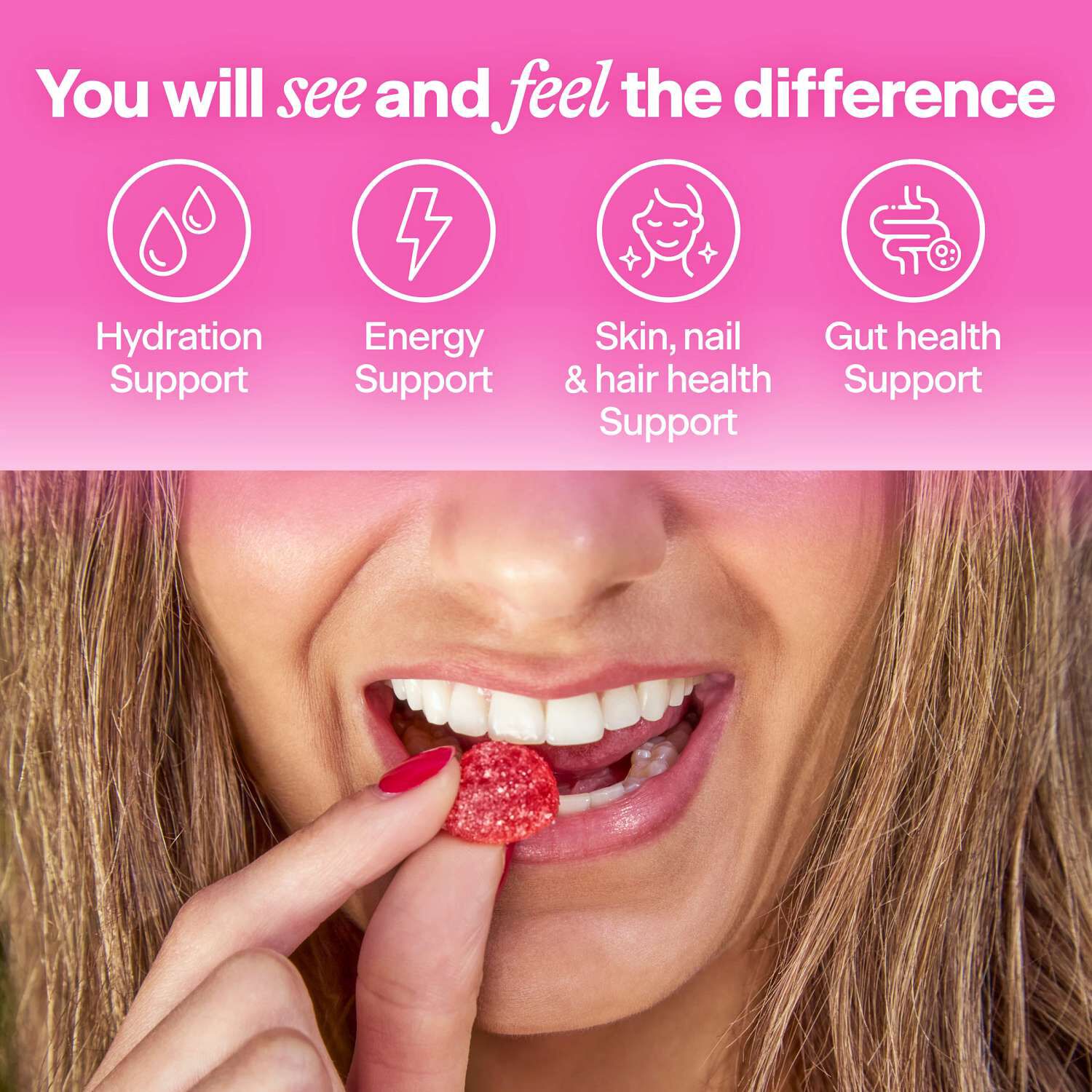 Daily Fiber Gummies - Watermelon - 64 Gummies (16 Servings)