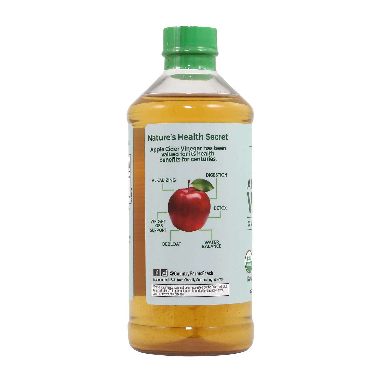 Organic Apple Cider Vinegar - Ginger, Cayenne &amp; Maple - 16 fl oz. (32 Servings)  | GNC