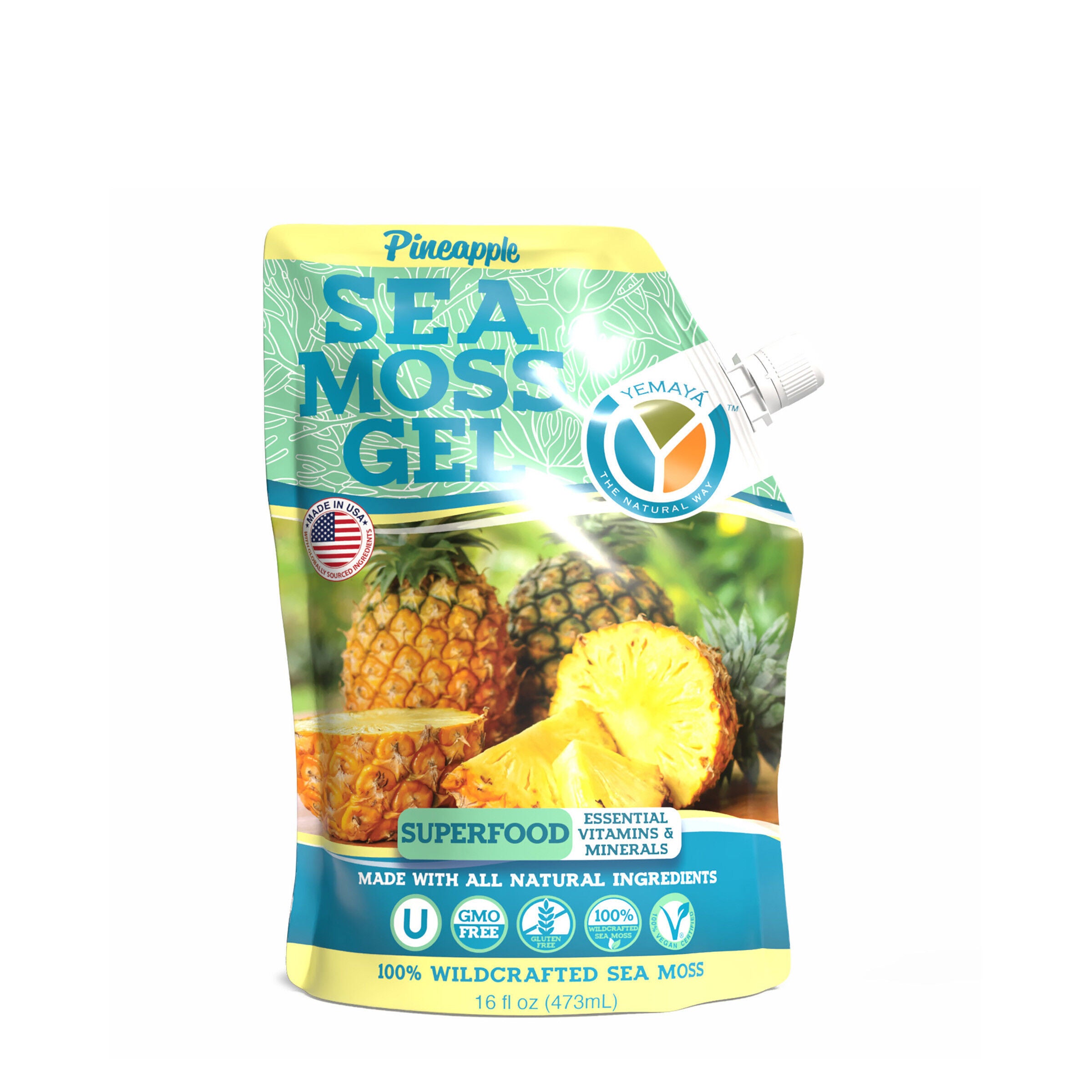 Sea Moss Gel - Pineapple - 16 fl oz &#40;16 Servings&#41;  | GNC