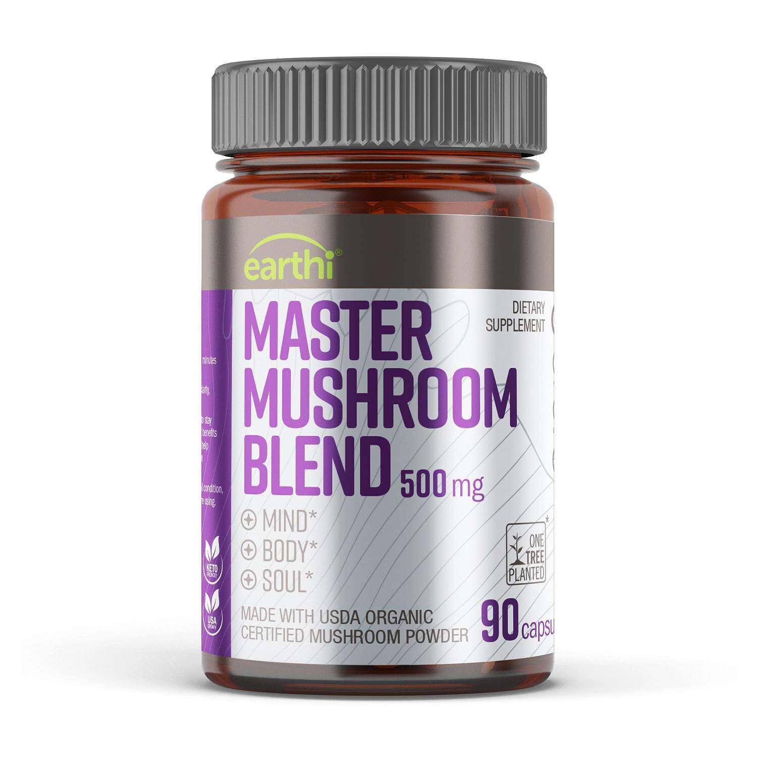 Master Mushroom Blend 500mg - 90 Capsules (30 Servings)  | GNC