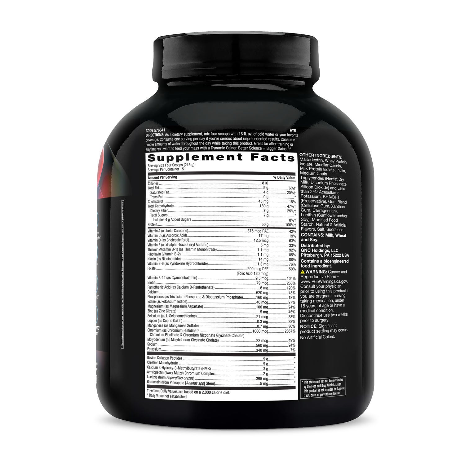Dynamic Gainer High-Tech Mass Gainer: Vanilla Cheesecake (15 Servings)  | GNC