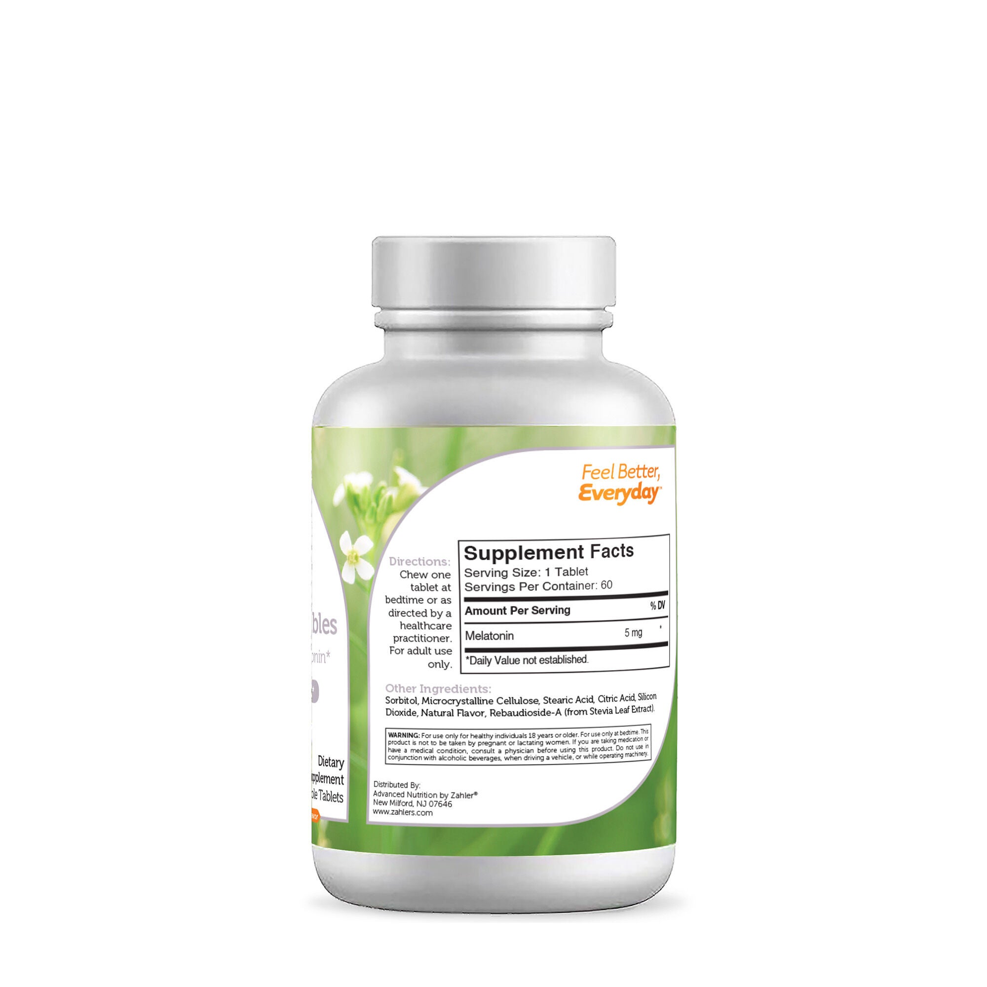 Melatonin 5mg - Orange - 60 Chewable Tablets  | GNC