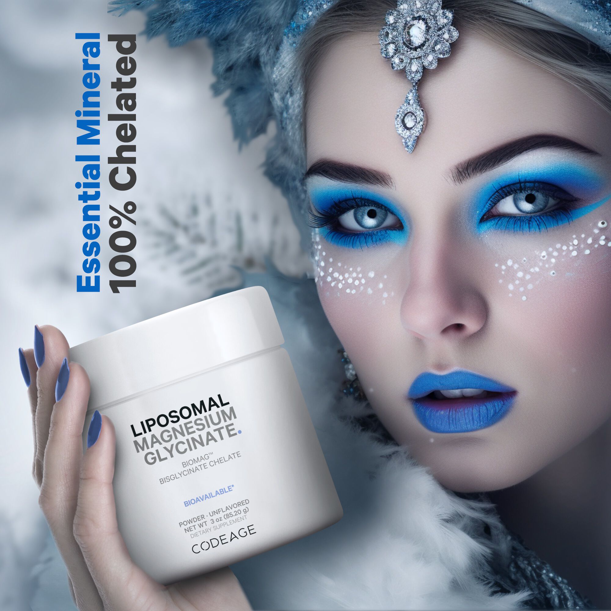 Liposomal Magnesium Glycinate Powder - Unflavored - 3oz. (60 Servings)  | GNC