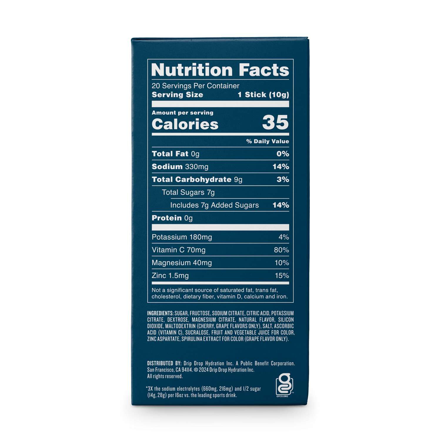 Electrolyte Drink Mix - Juicy Variety (20 Stick Packs)