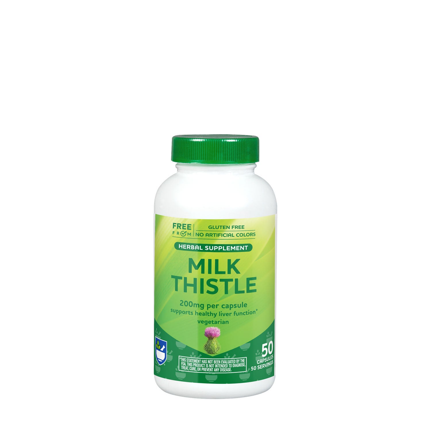 Milk Thistle 200mg 50 Capsules (50 Servings) GNC