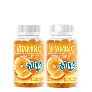 Vitamin C Immunity Gummies - Orange Dippin&#39; Dots&reg; - Twin Pack &#40;60 Servings Each&#41;  | GNC