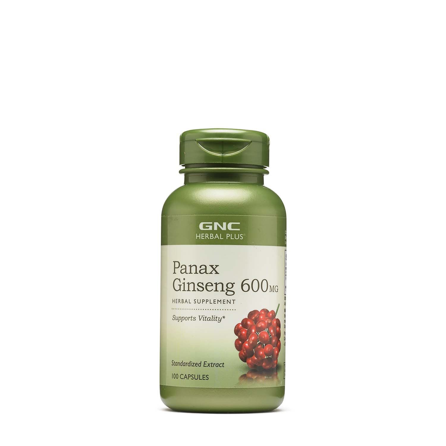 Panax Ginseng 600mg - 100 Capsules &#40;100 Servings&#41;  | GNC