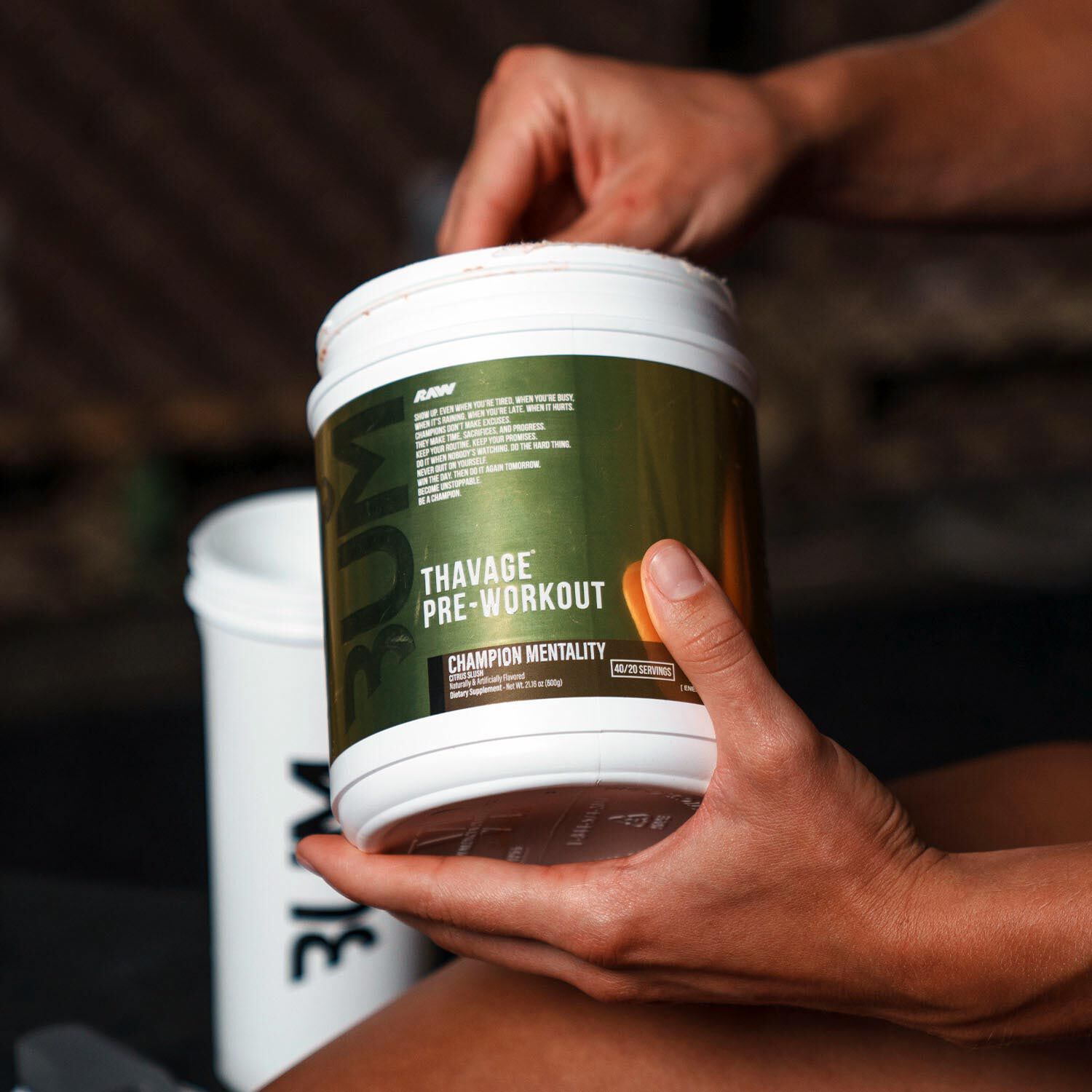 Champion Mentality: Thavage Pre-Workout - Citrus Slush (40 Servings)  | GNC