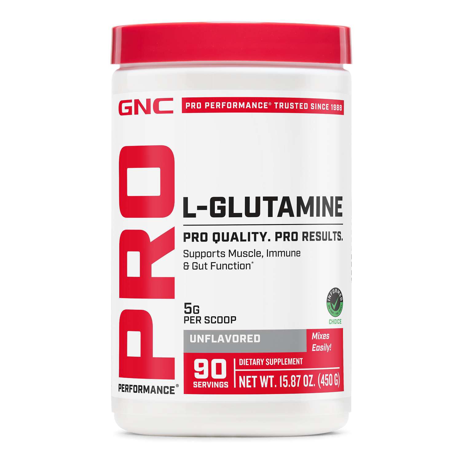 L-Glutamine 5g - Unflavored (90 Servings)  | GNC