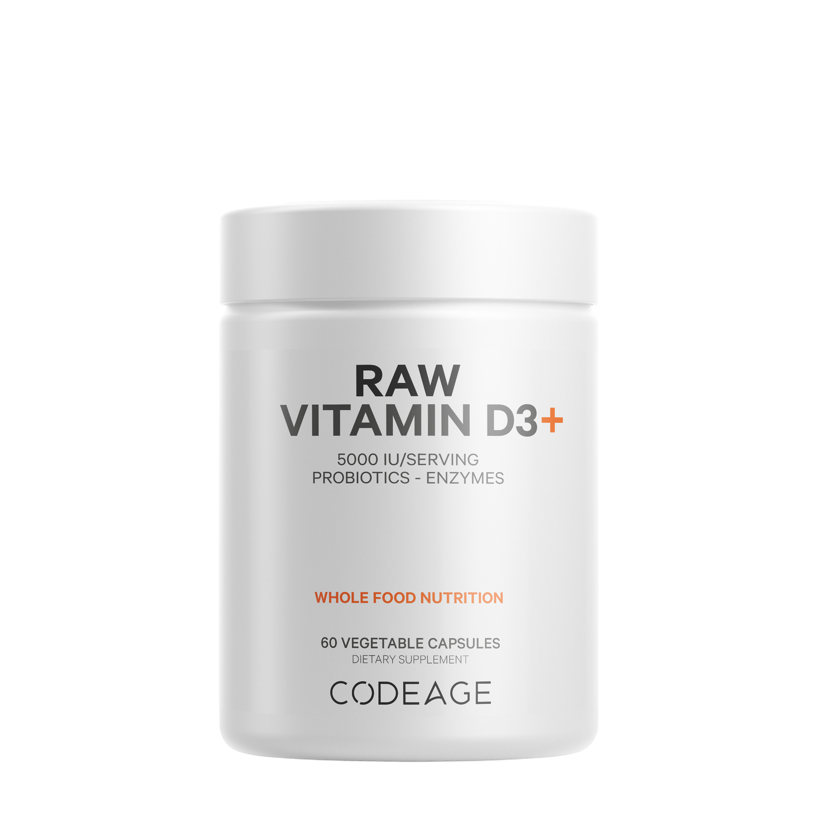 Raw Vitamin D3 - 60 Vegetable Capsule (60 Serving)  | GNC
