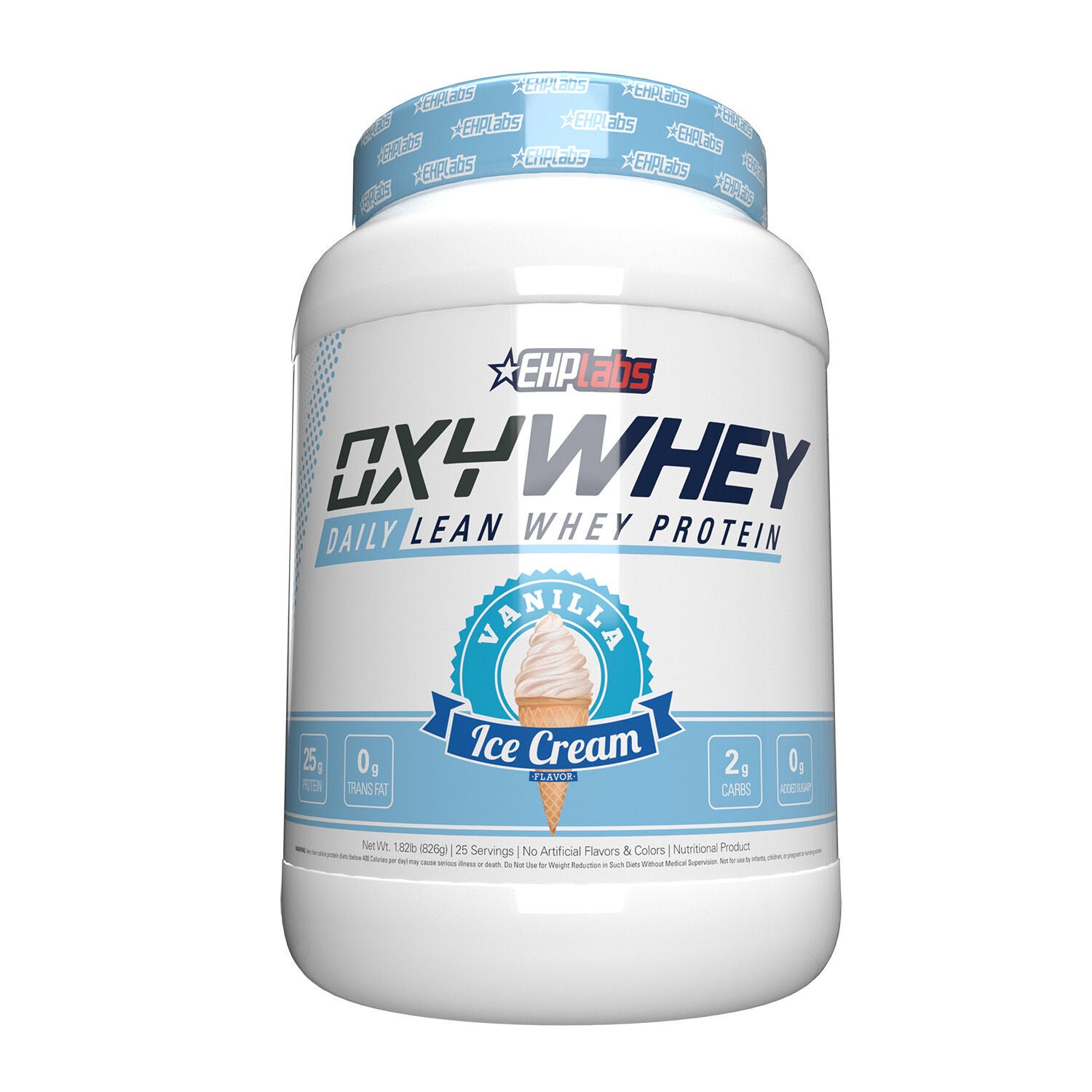OxyWhey Daily Lean Whey Protein Vanilla Ice Cream Tub Front