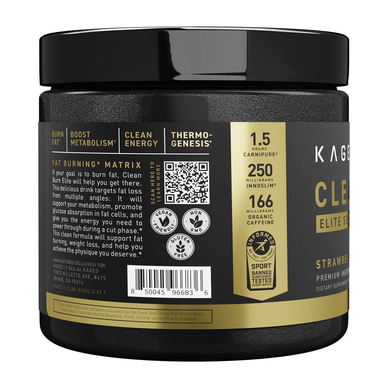 Clean Burn Elite Series - Strawberry Lemonade - 6.88 oz. (30 Servings)