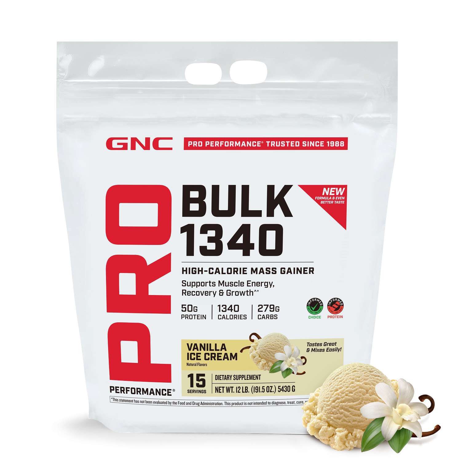 Bulk 1340 - Vanilla Ice Cream (15 Servings) Vanilla Ice Cream | GNC