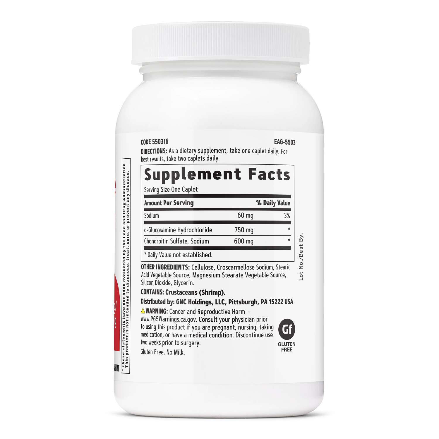 Glucosamine Chondroitin - 120 Caplets (120 Servings)  | GNC