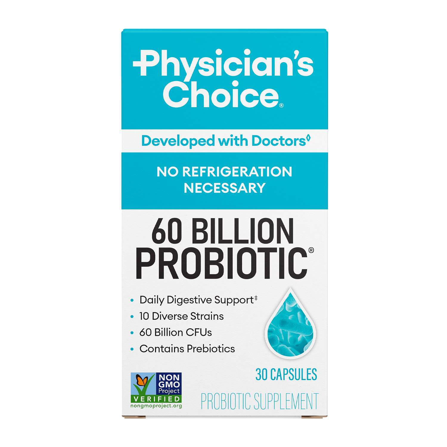 60 Billion Probiotic - 30 Capsules (30 Servings)