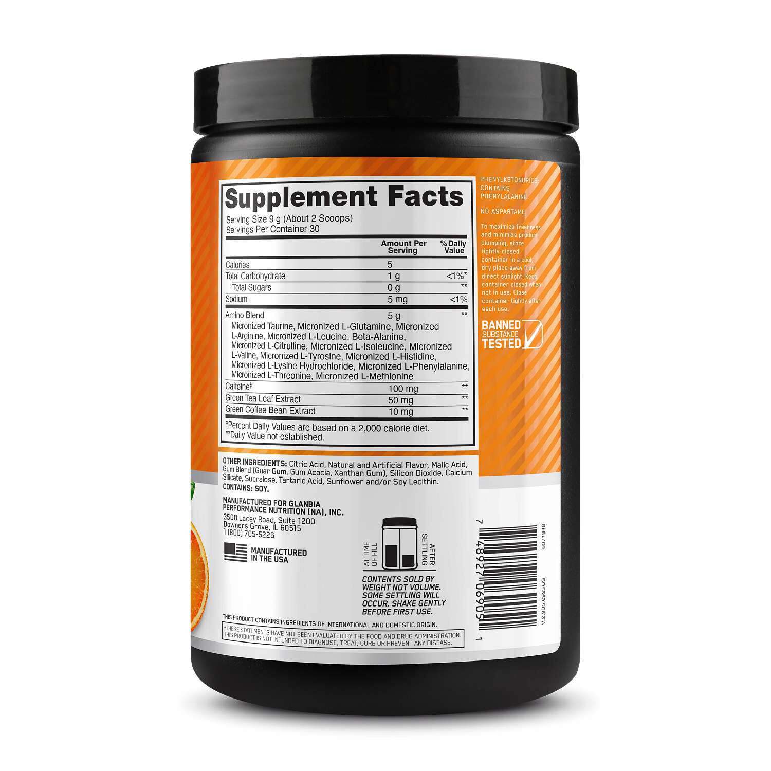 Essential AMIN.O. Energy&trade; - Citrus Spritz&nbsp;(30 Servings) Citrus Spritz | GNC