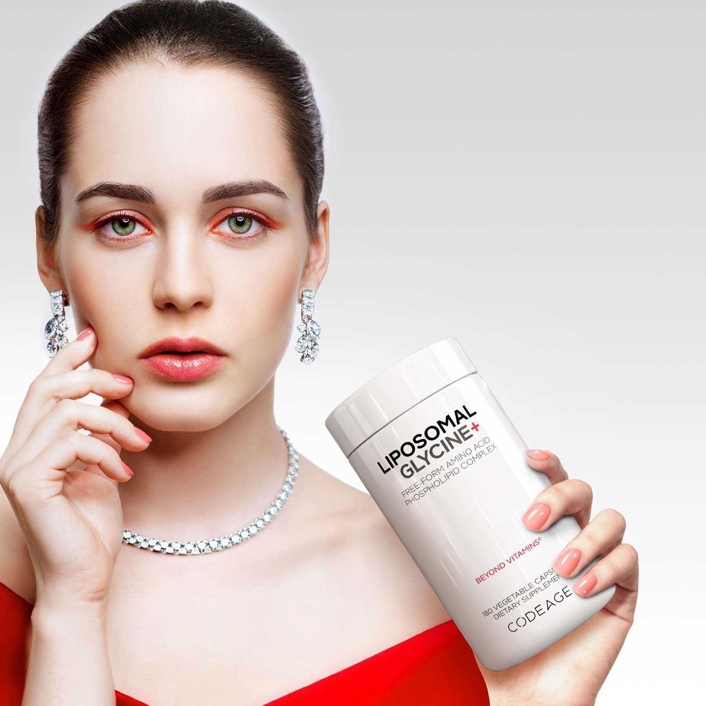 Liposomal Glycine+ - 180 Vegetable Capsules (60 Servings)  | GNC