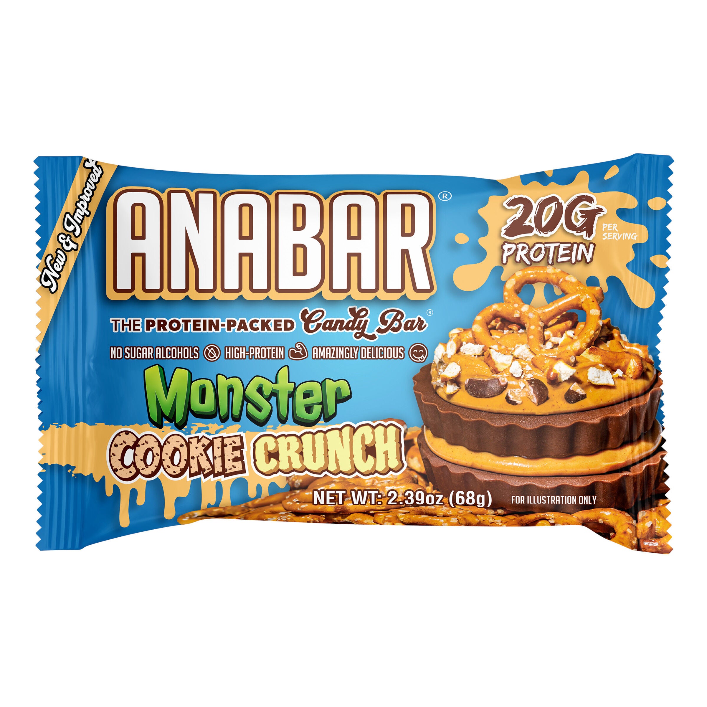 Anabar&reg; Protein Candy Bar - Monster Cookie Crunch (12 Bars)  | GNC