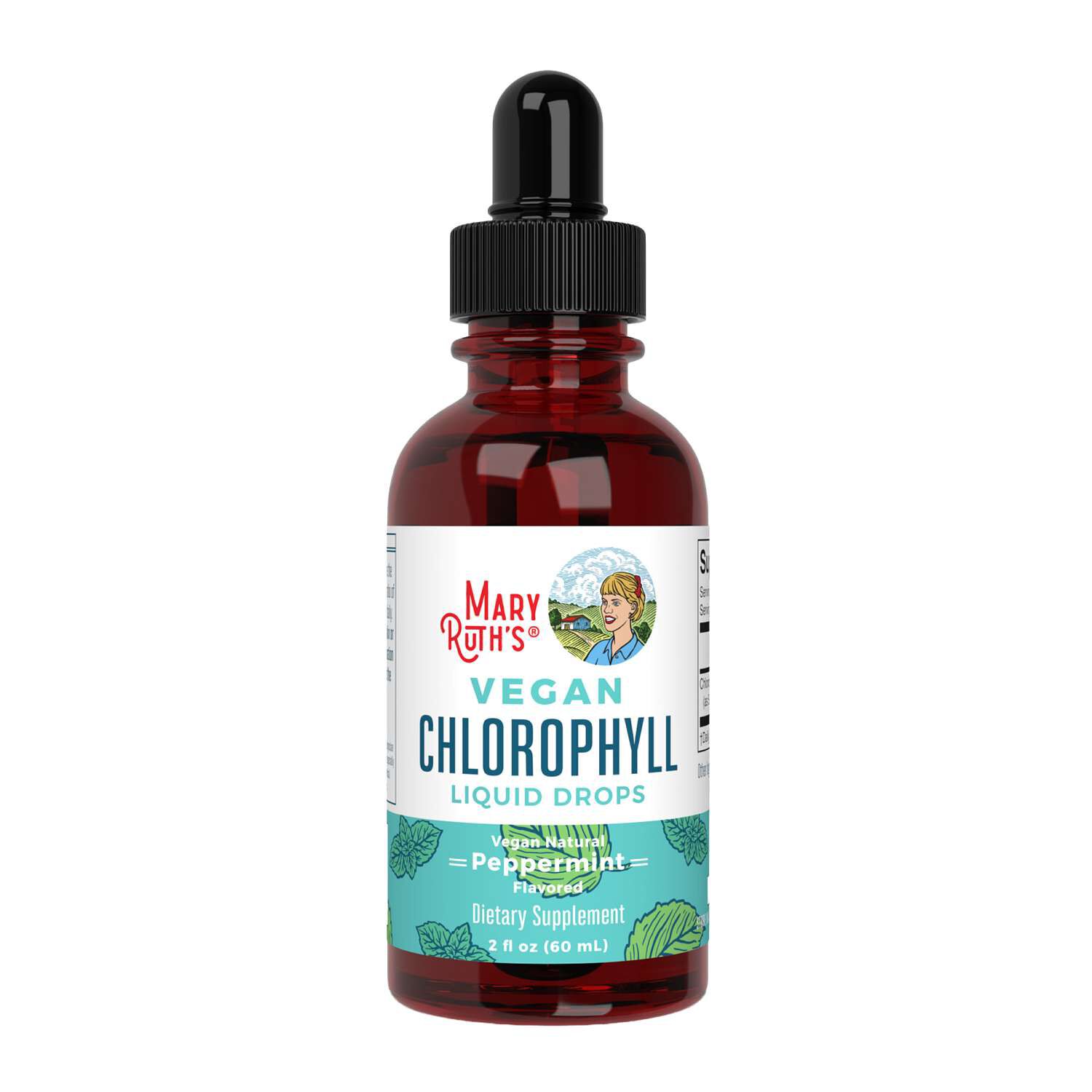 Vegan Chlorophyll Liquid Drops - Peppermint - 2 fl oz (30 Servings)  | GNC