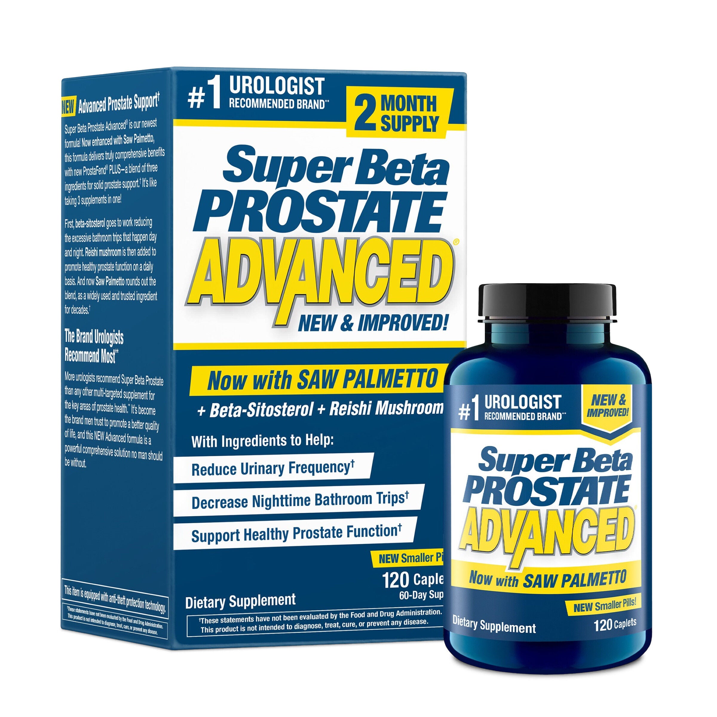 Super Beta Prostate Advanced - 120 Caplets (60 Servings)  | GNC