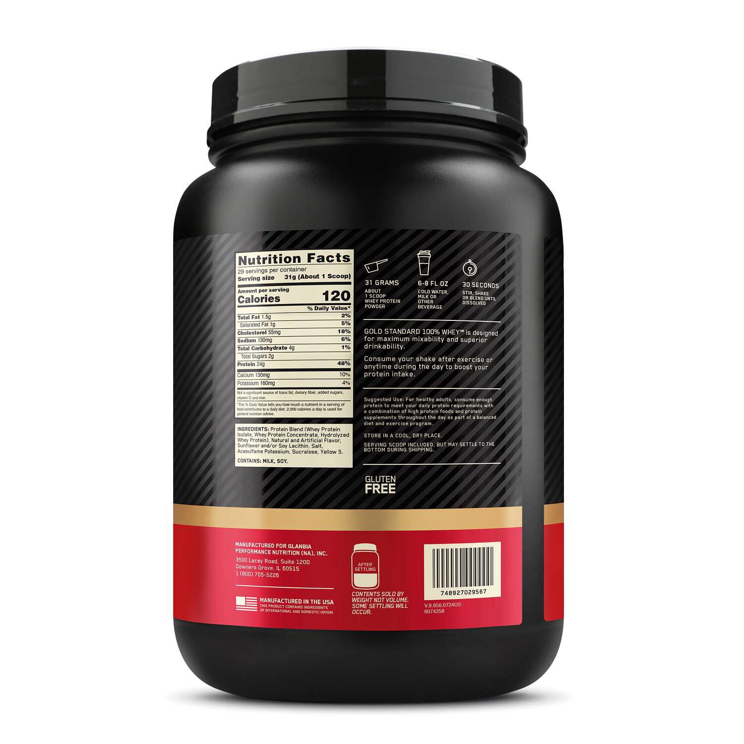 Optimum Nutrition Gold Standard 100% Whey™ - Banana Cream | GNC