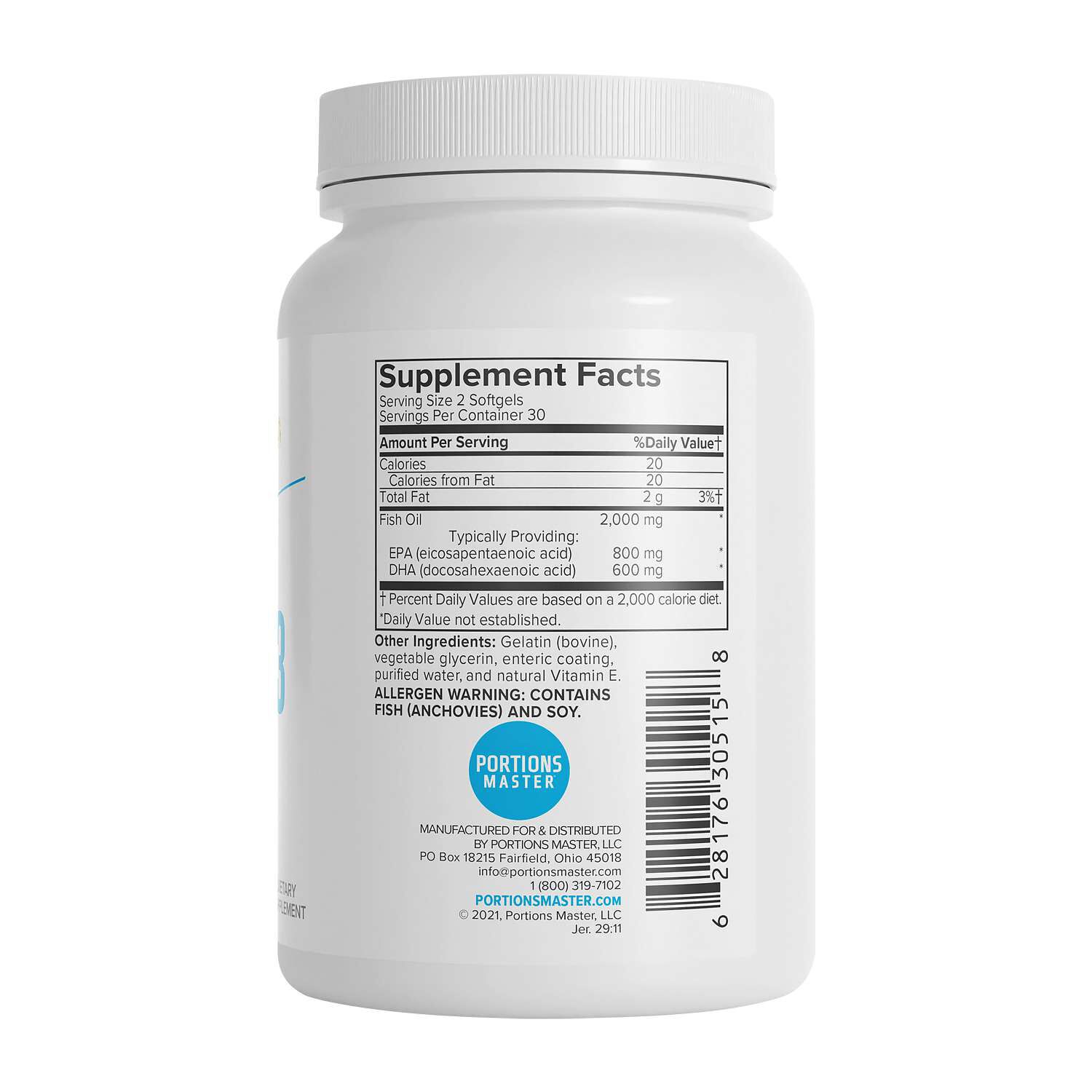 Omega 3 Fish Oil - 60 Softgels (30 Servings)  | GNC