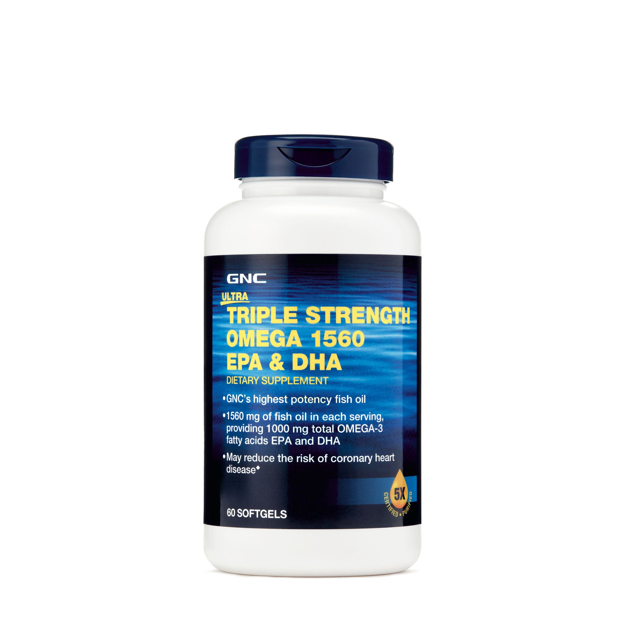 Ultra Triple Strength Omega 1560 EPA & DHA 60 Softgels GNC
