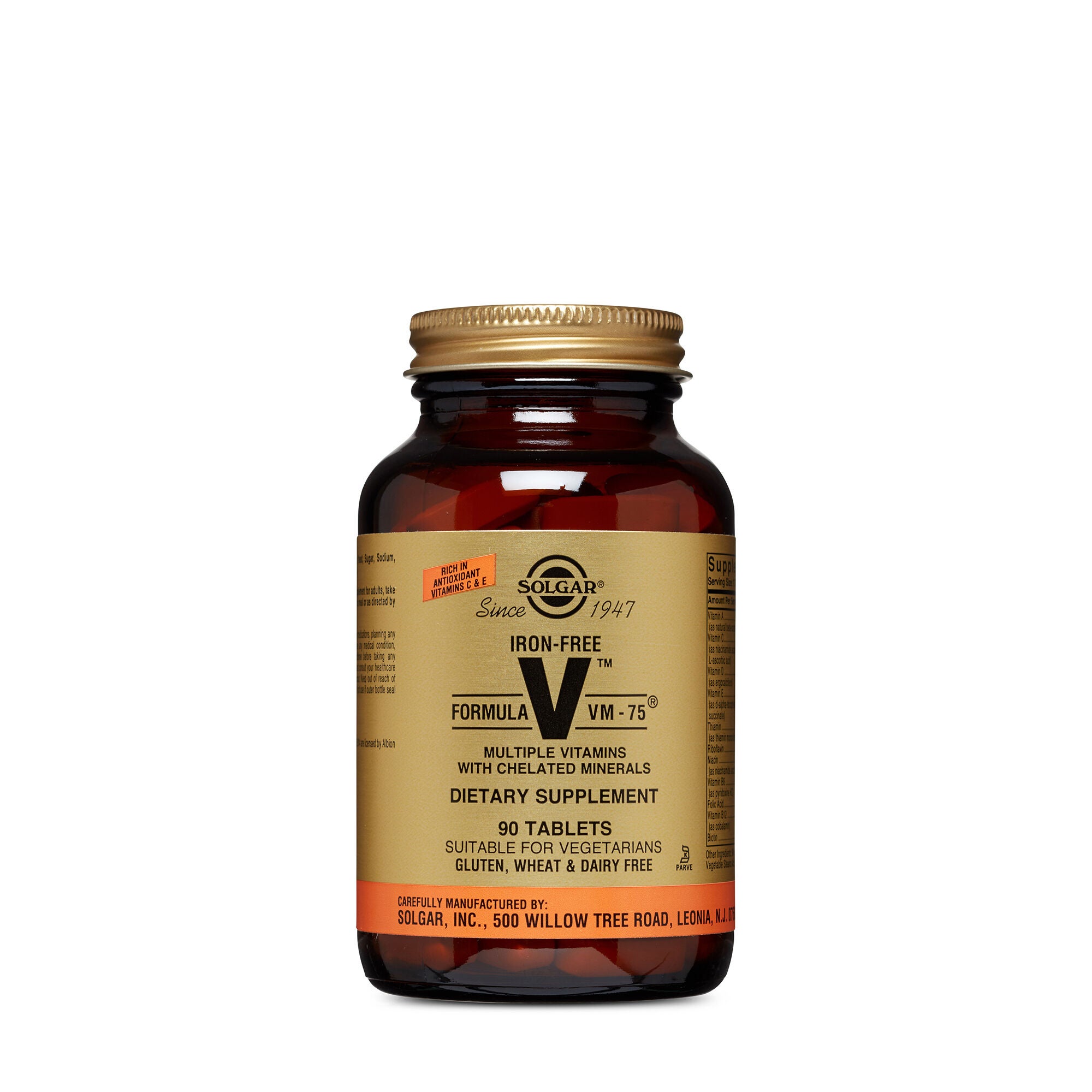 Solgar Formula Vm 75 Iron Free Gnc