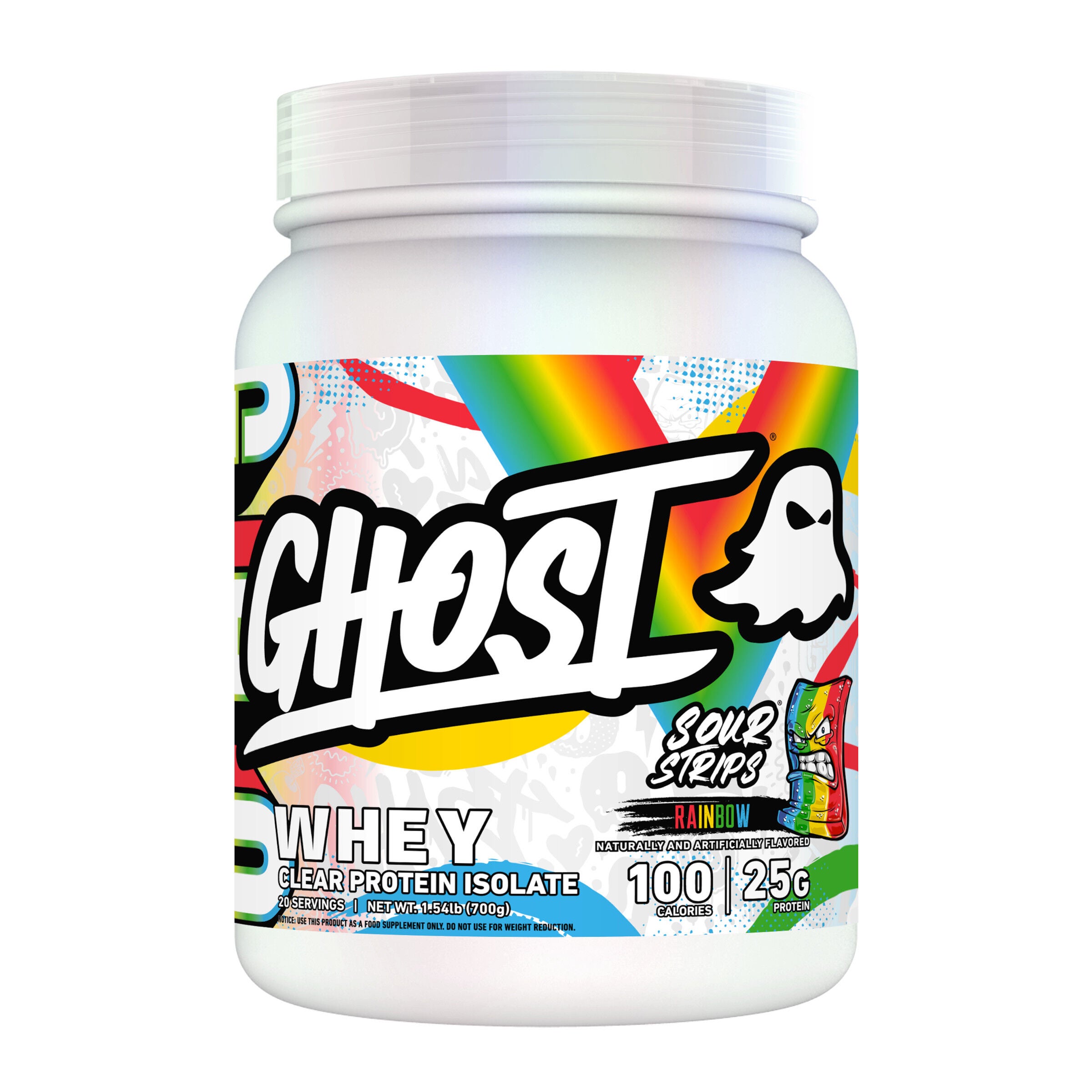 Clear Whey Protein Isolate - Sour Strips Rainbow (20 Servings)  | GNC