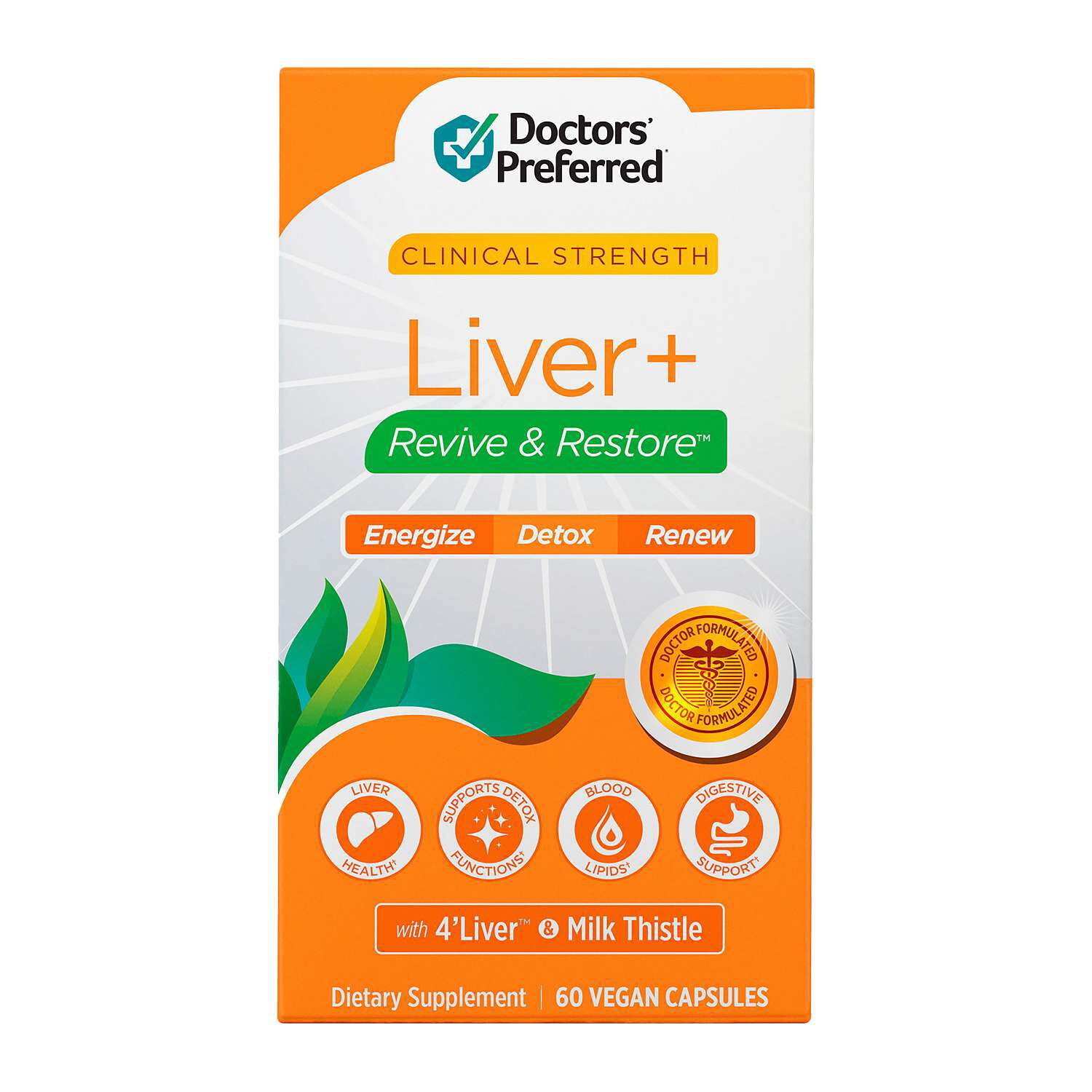 Liver Plus Revive and Restore - 60 Vegan Capsules (30 Servings)