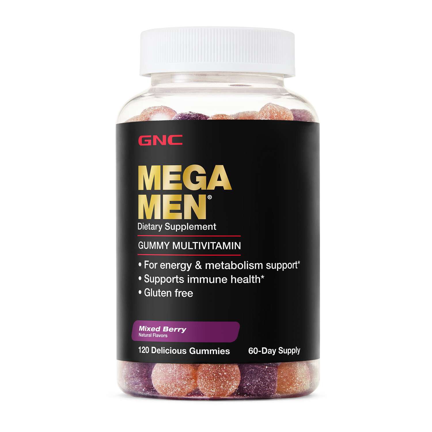 Mega Men&reg; Gummy Multivitamin - Mixed Berry - 120 Gummies (60 Servings)  | GNC