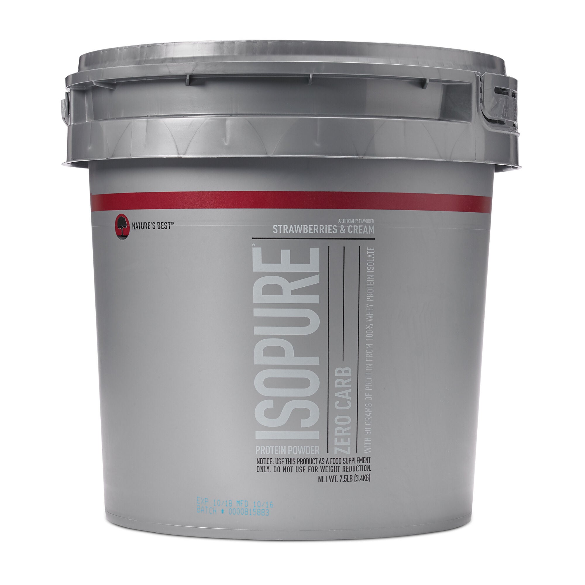 isopure zero carb strawberries and cream gnc