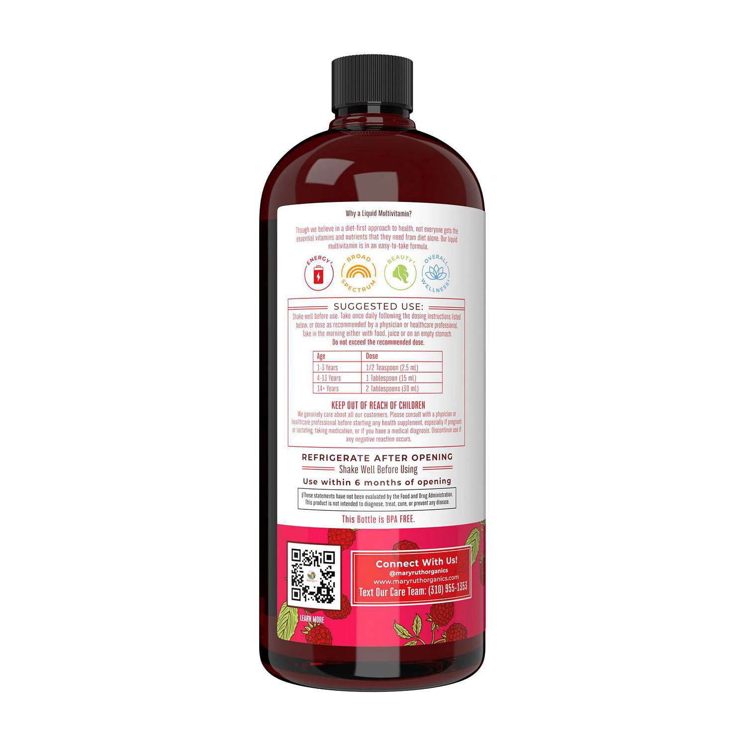 Liquid Morning Multivitamin - Raspberry - 30 fl oz (30 Servings)  | GNC