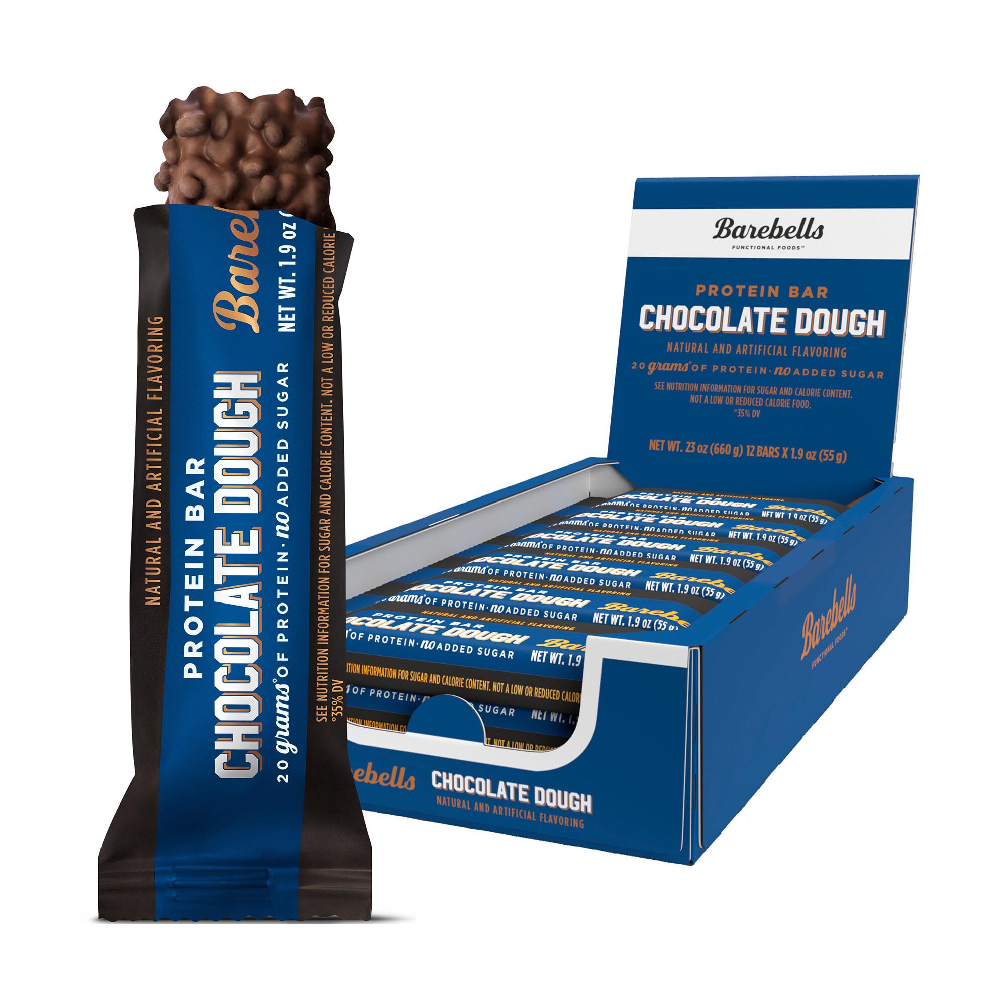 Protein Bar -  Chocolate Dough &#40;12 Bars&#41; Chocolate Dough | GNC