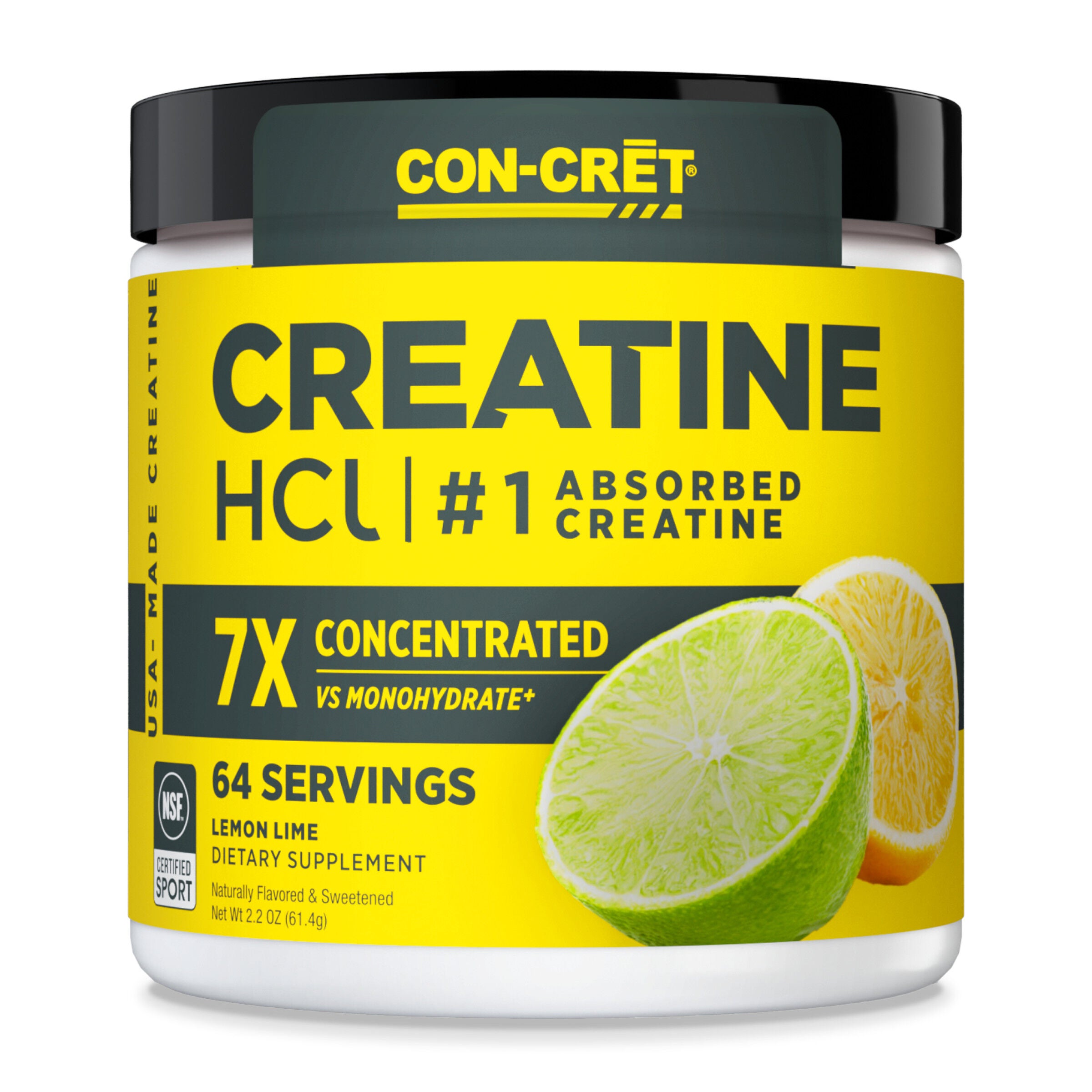 Creatine HCl Powder - Lemon Lime (64 Servings)