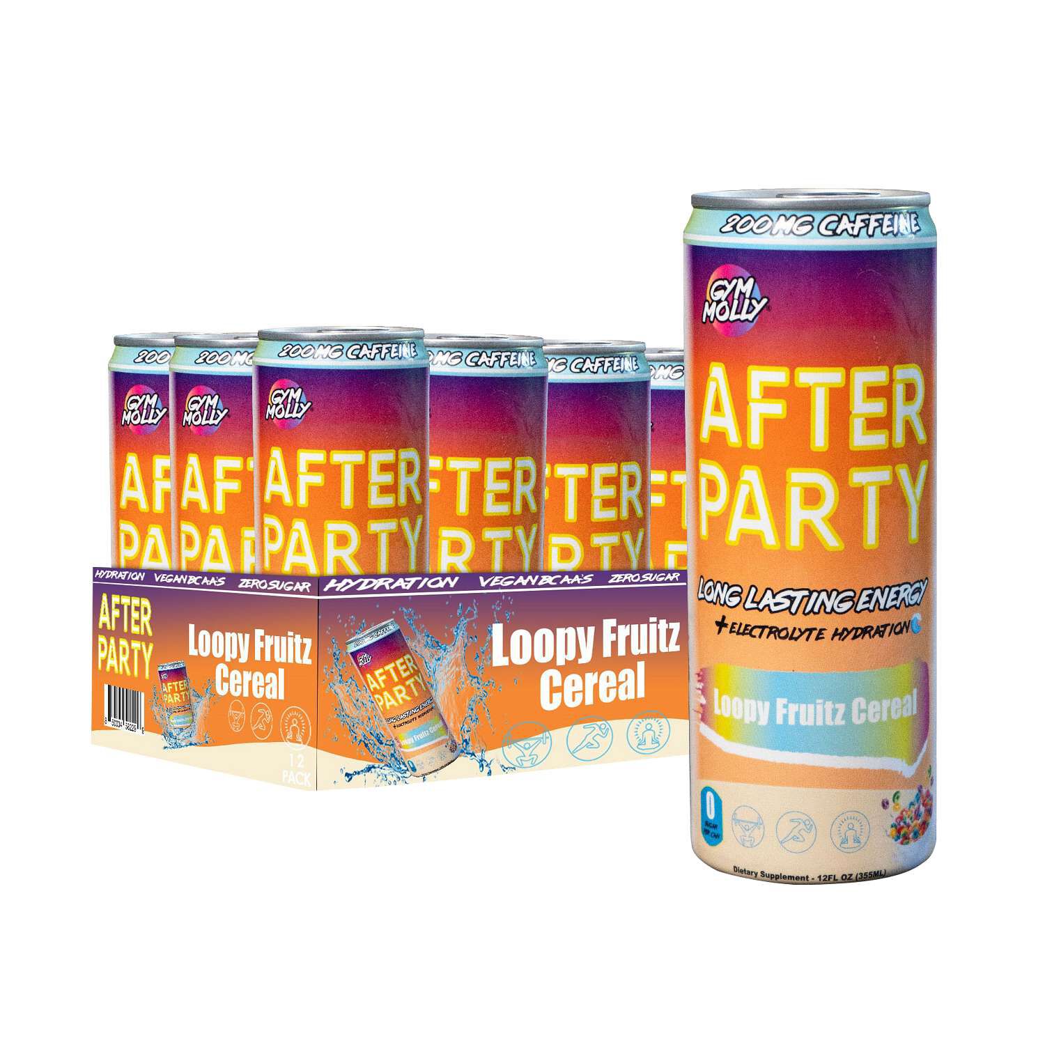 After Party - Loopy Fruitz Cereal - 12oz. (12 Cans)