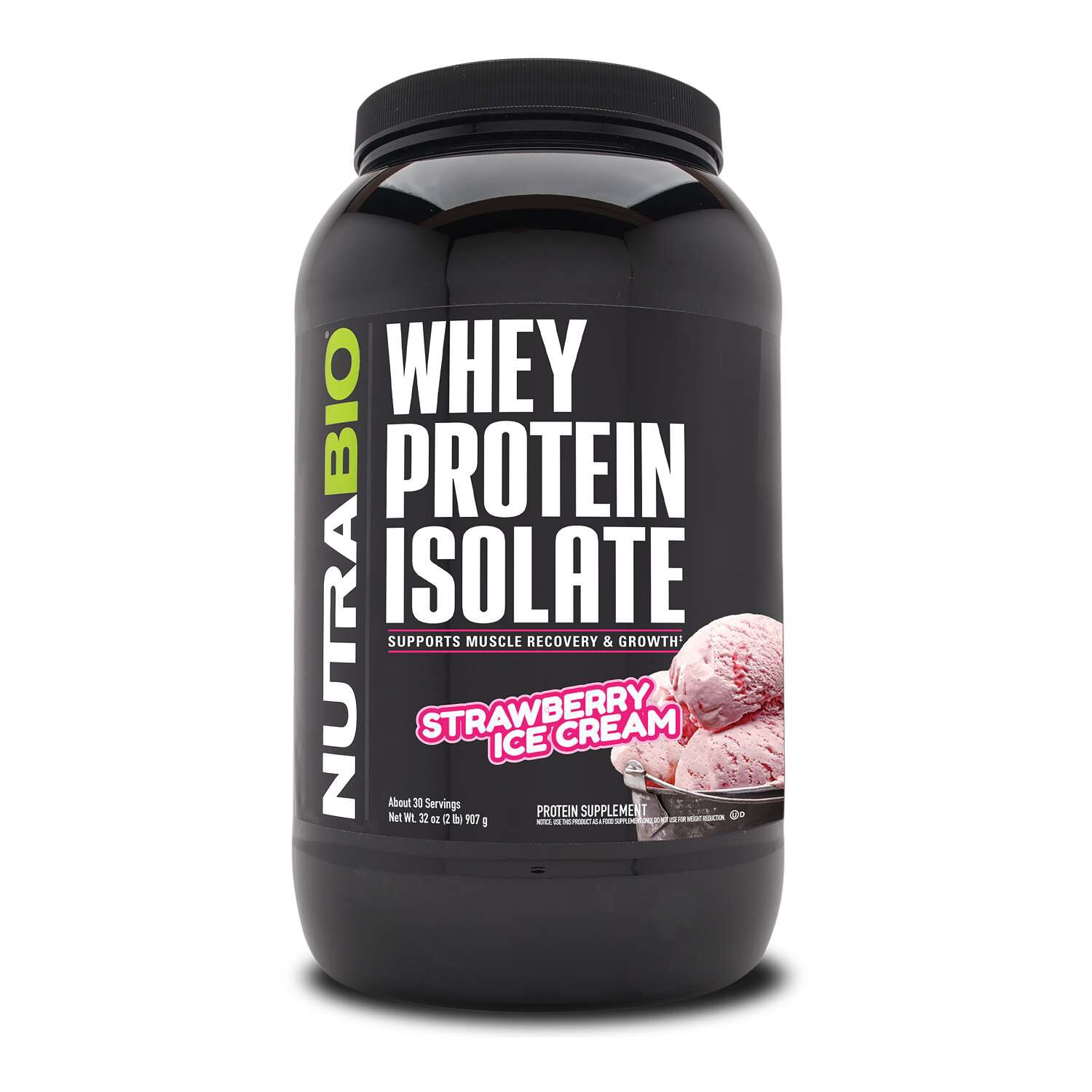 Whey Protein Isolate - Strawberry Ice Cream (30 Servings)