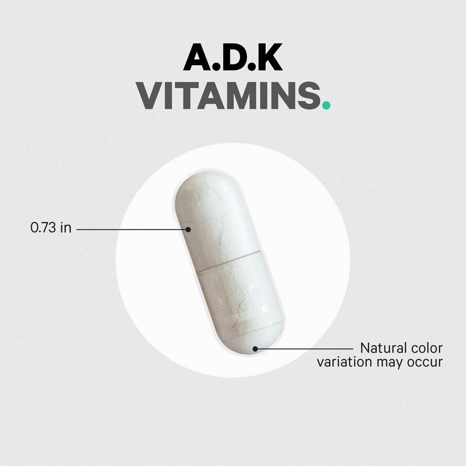 ADK Vitamin Supplement - 180 Capsules (180 Servings)