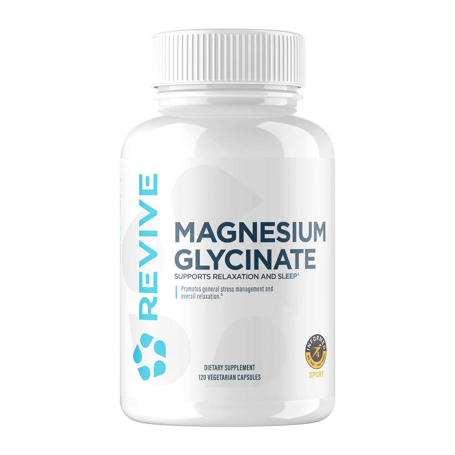 Magnesium Glycinate - 120 Vegetarian Capsules (60 Servings)  | GNC