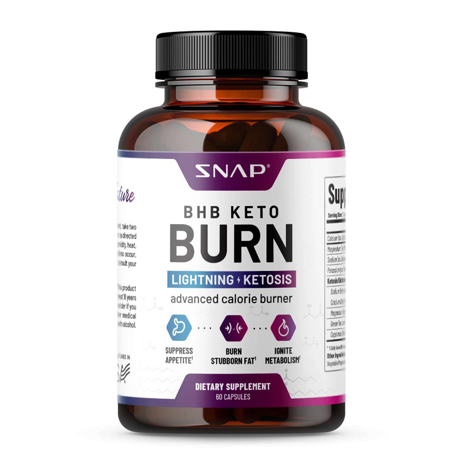 BHB Keto Burn Advanced Calorie Burner - 60 Capsules (30 Servings)