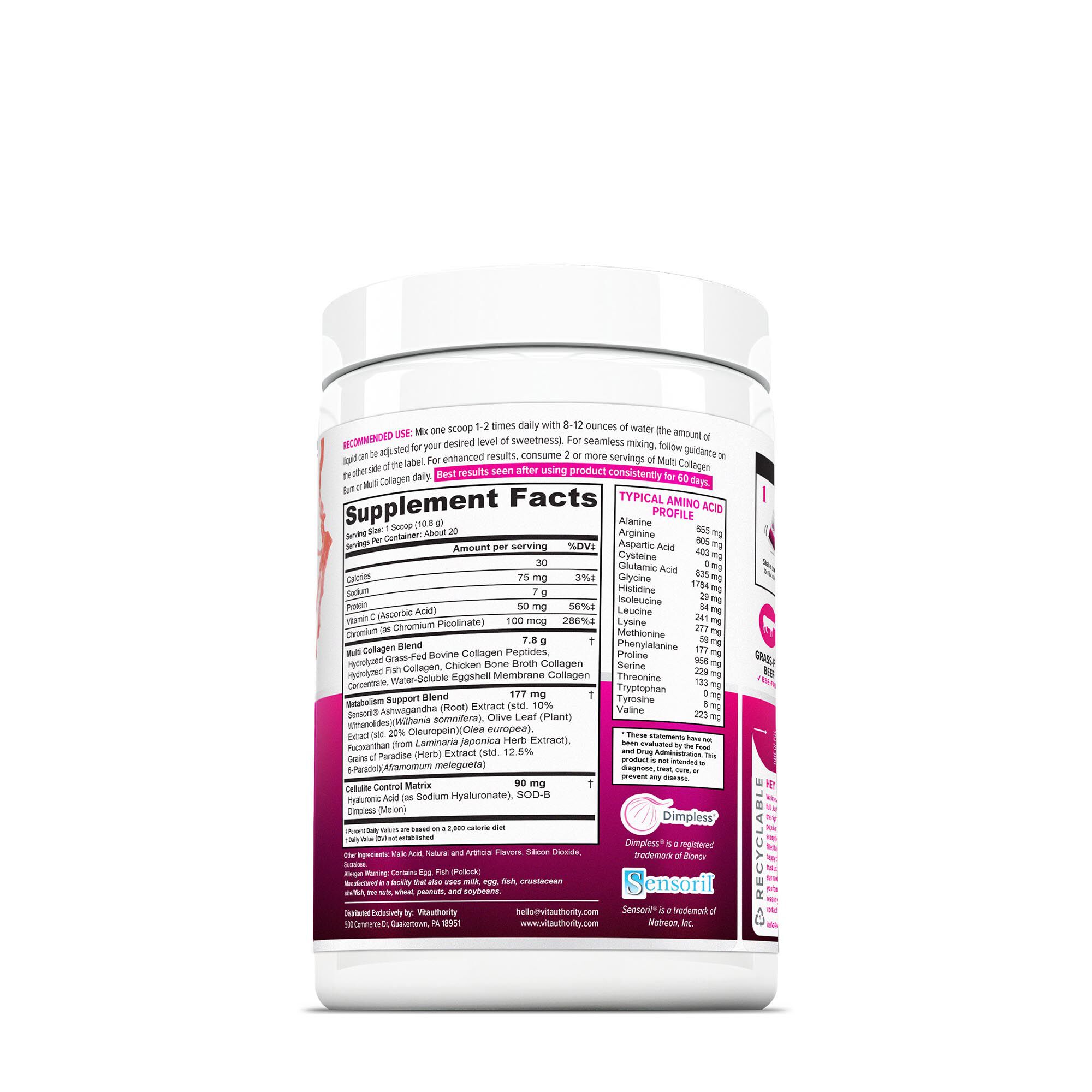 Multi Collagen Burn - Strawberry Lemonade - 7.62 oz. (20 Servings)  | GNC