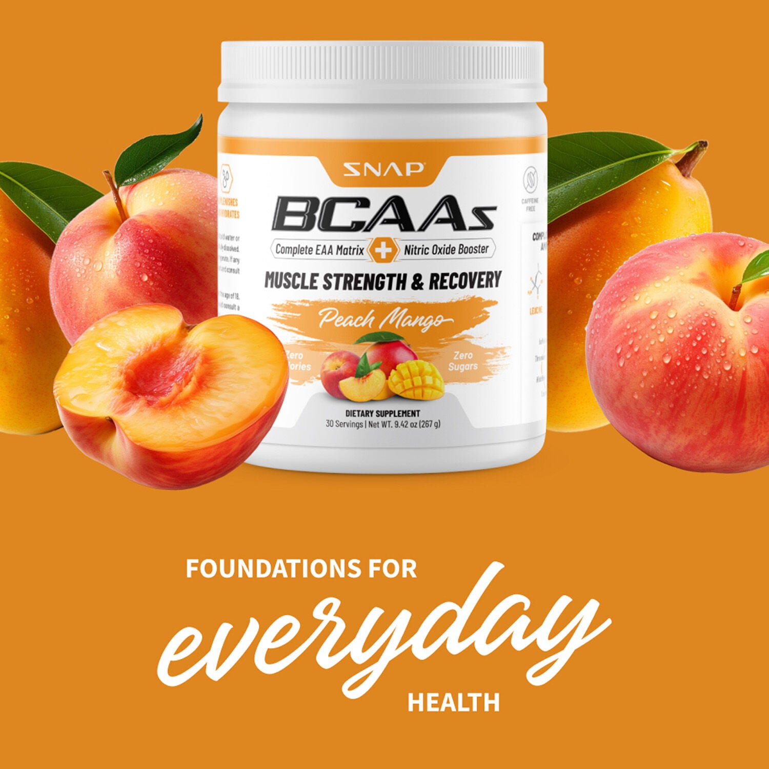 BCAA Powder - Peach Mango (30 Servings)