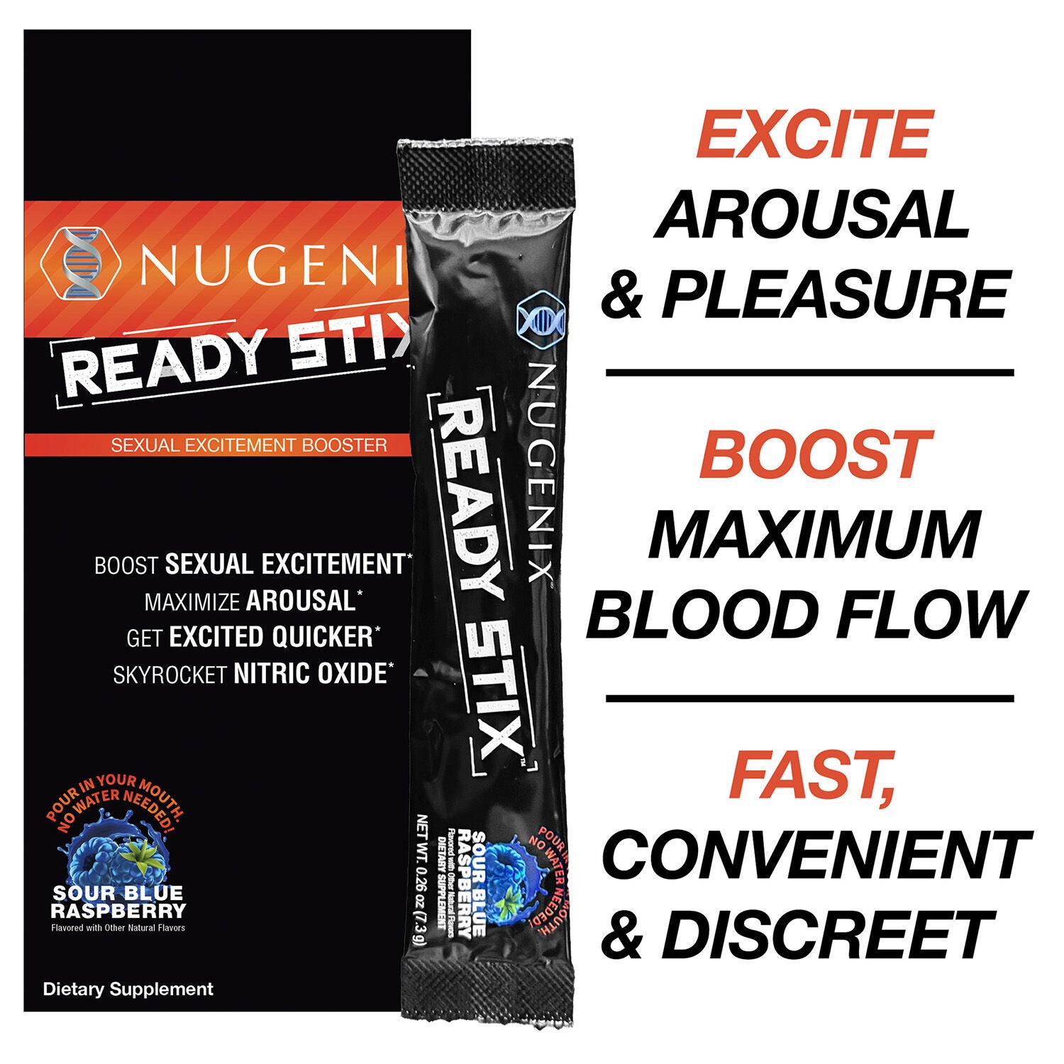 Ready Stix - Sour Blue Raspberry (14 Stick Packs)  | GNC