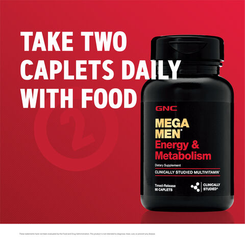 Energy &amp; Metabolism Multivitamin - 90 Caplets &#40;45 Servings&#41;  | GNC