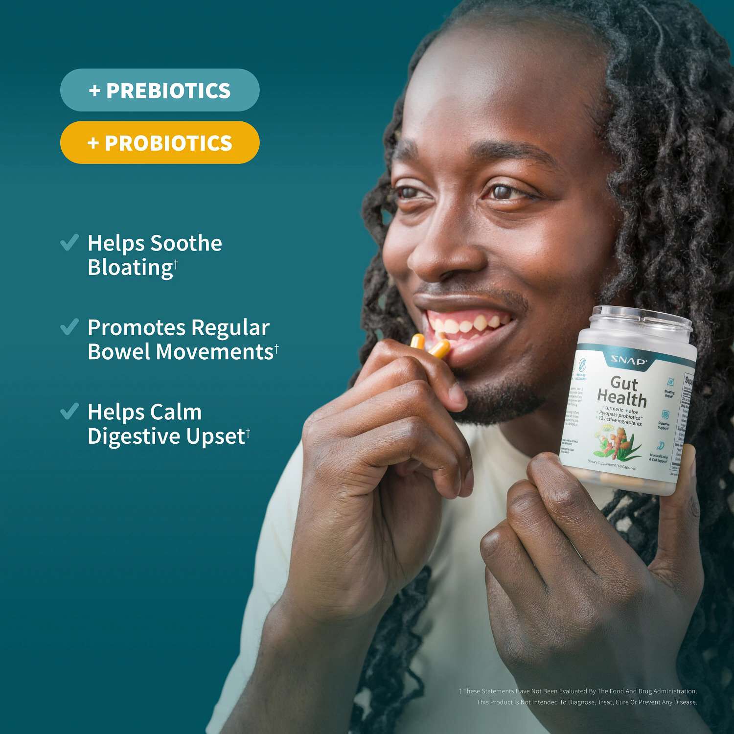 Gut Health Capsules - 60 Capsules (30 Servings)  | GNC